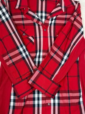 Zac & Rachel Red Black and White Plaid Button-Down Shirt